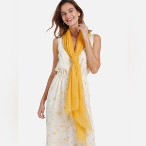 Featherlight Daffodil Cashmere Scarf